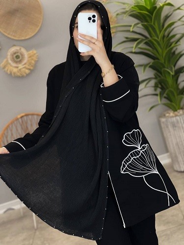 0257-شال دور مروارید وارداتی