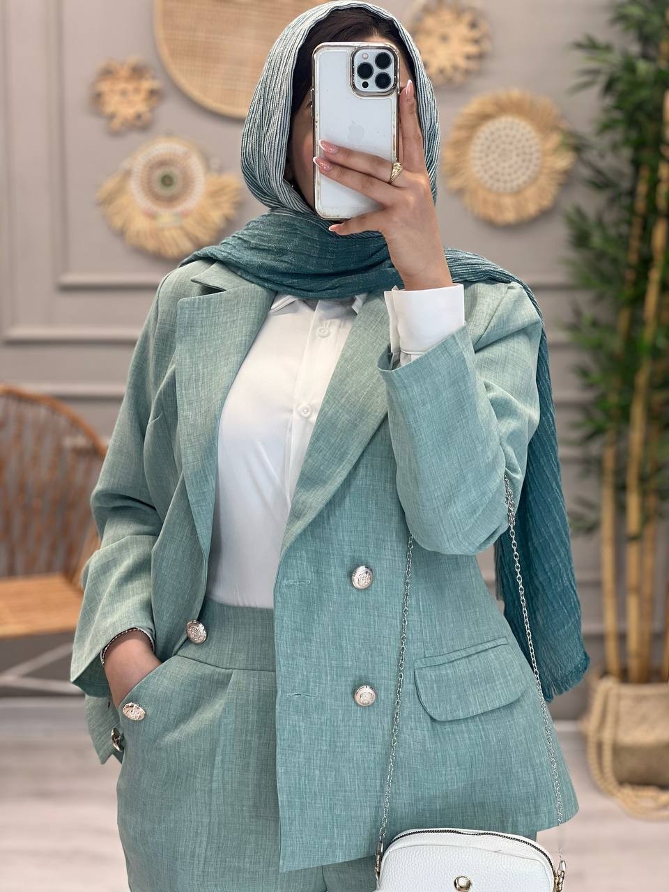 1202-کت و شلوار مزونی نیلی
