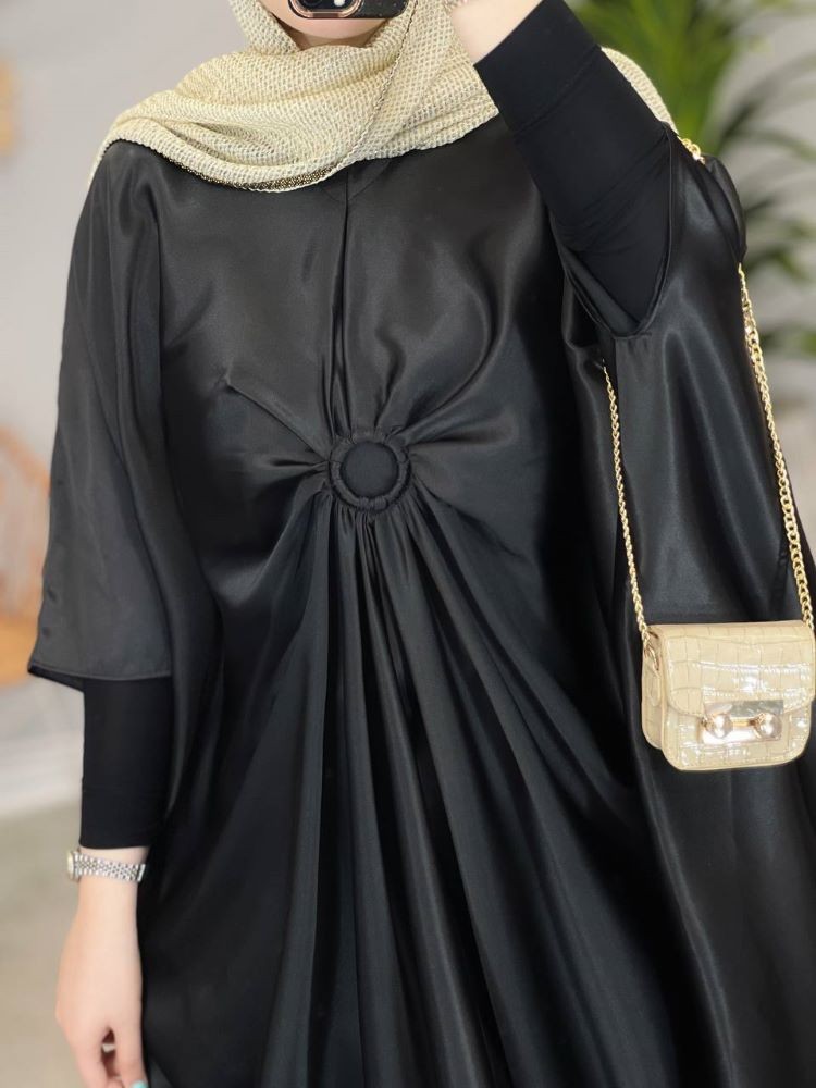 1436 - عبایی ساتن حلقه