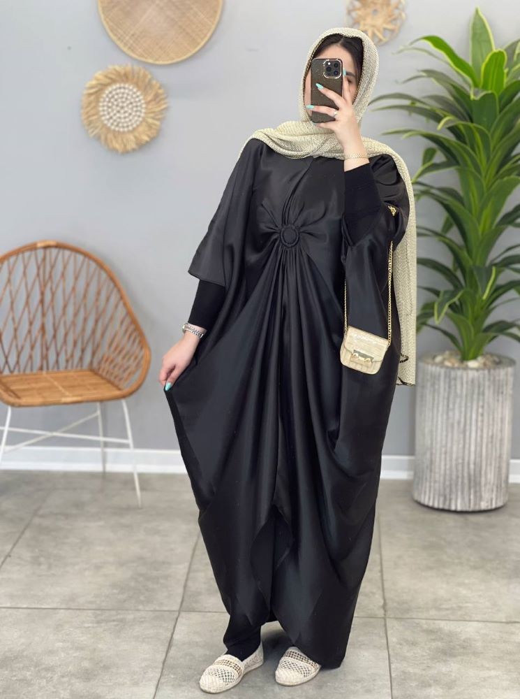 1436 - عبایی ساتن حلقه