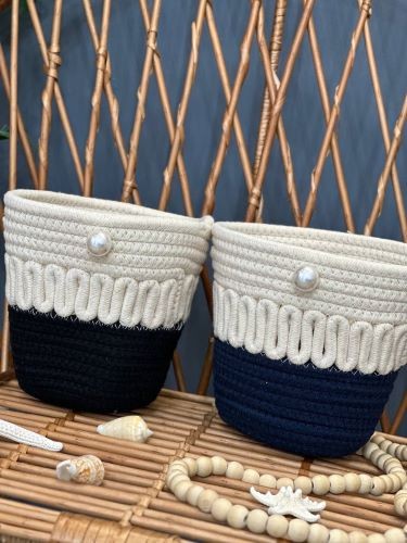 0009 - کیف سبدی مرواریدی