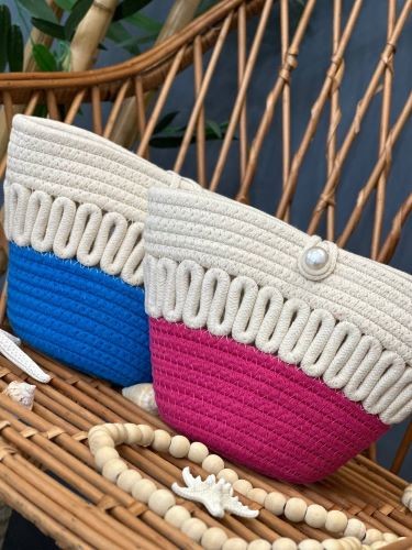 0009 - کیف سبدی مرواریدی